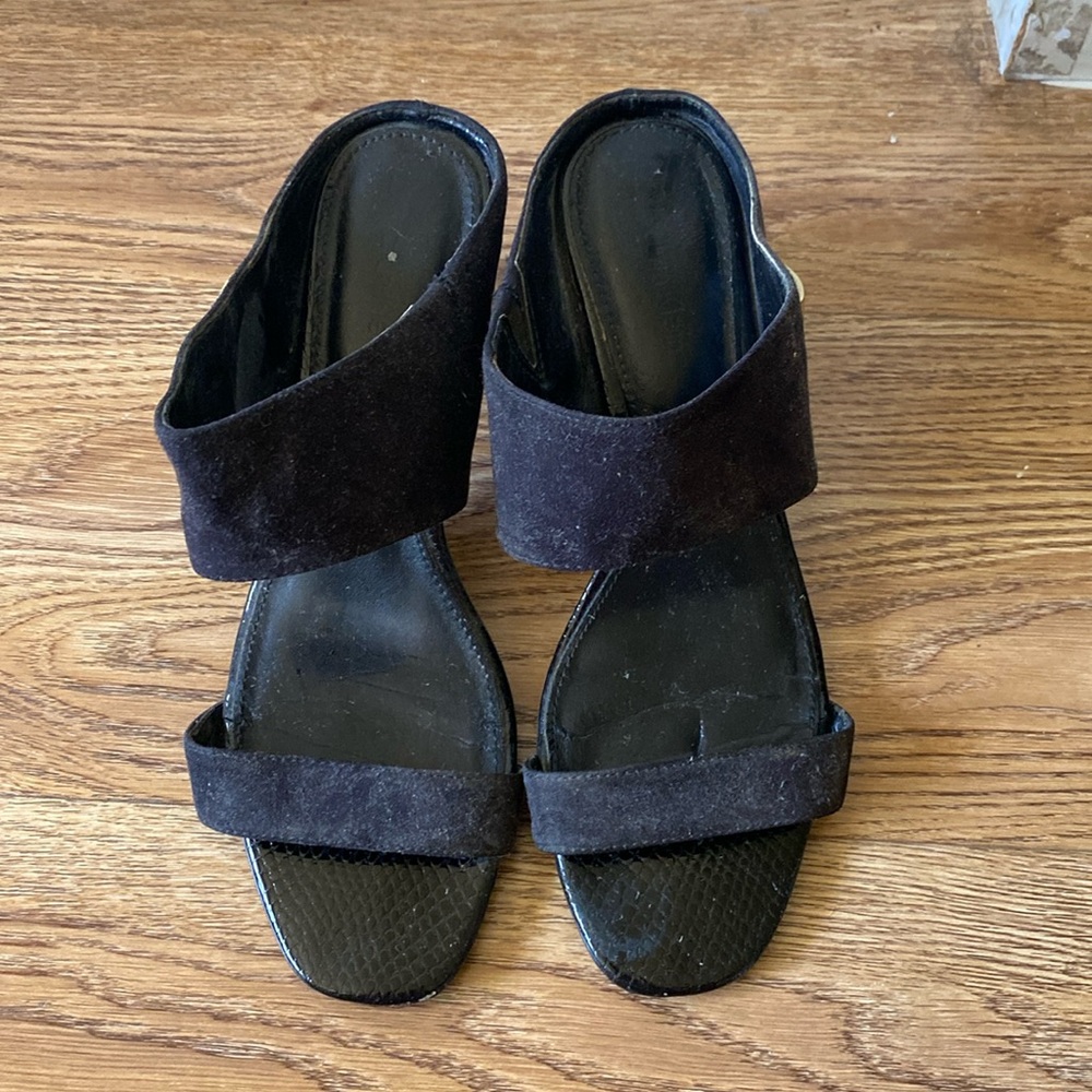 WOMENS CALVIN KLEIN BLACK SANDALS SIZE 6.5👡🖤🩴